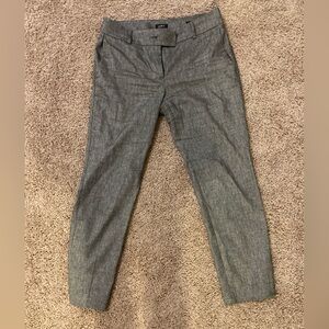 Women’s loft linen blend ankle length pants size 8